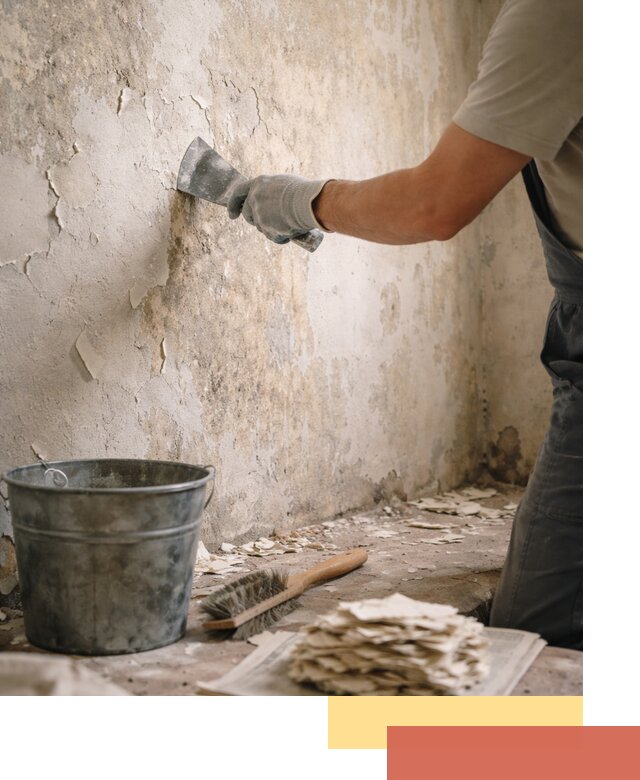 Удаление старой краски со стен в Кирово-чепецке качественно и быстро