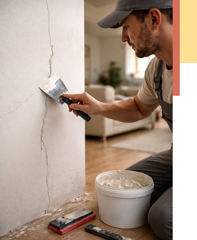 Заделка трещин и сколов в Кирово-чепецке от 2664 руб. — быстро и недорого | ОТДЕЛОЧНИК-Крв