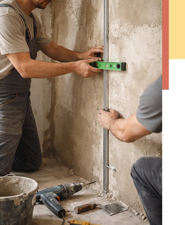 Установка штукатурных маяков в Кирово-чепецке от 7612 руб. — быстро и недорого | ОТДЕЛОЧНИК-Крв