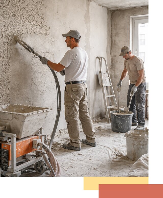 Машинная штукатурка стен в Кирово-чепецке — быстро и качественно