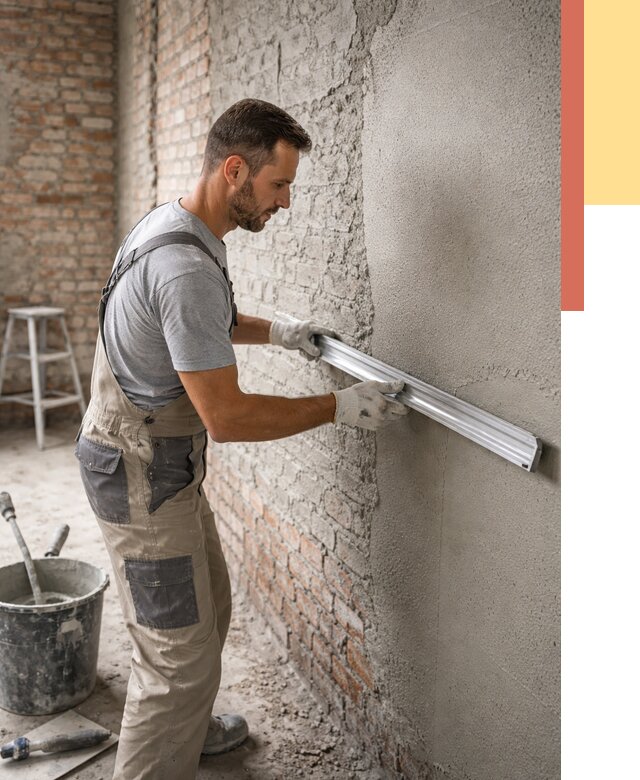 Штукатурка кирпичных стен в Кирово-чепецке от 4893 руб/м2 — быстро и недорого | ОТДЕЛОЧНИК-Крв