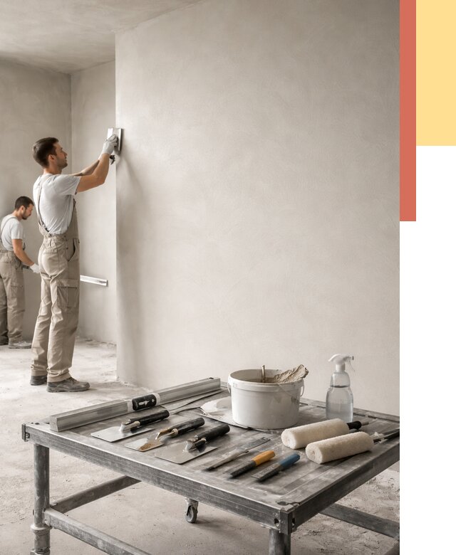 Штукатурка стен под покраску в Кирово-чепецке от 4893 руб./м² — качественно и недорого | ОТДЕЛОЧНИК-Крв