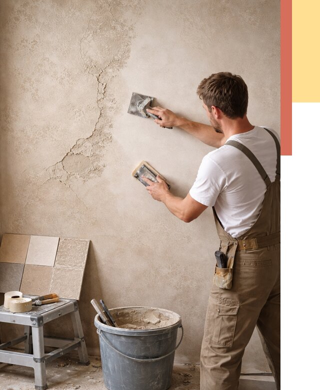 Ремонт декоративной штукатурки в Кирово-чепецке от 4893 руб. под ключ | ОТДЕЛОЧНИК-Крв