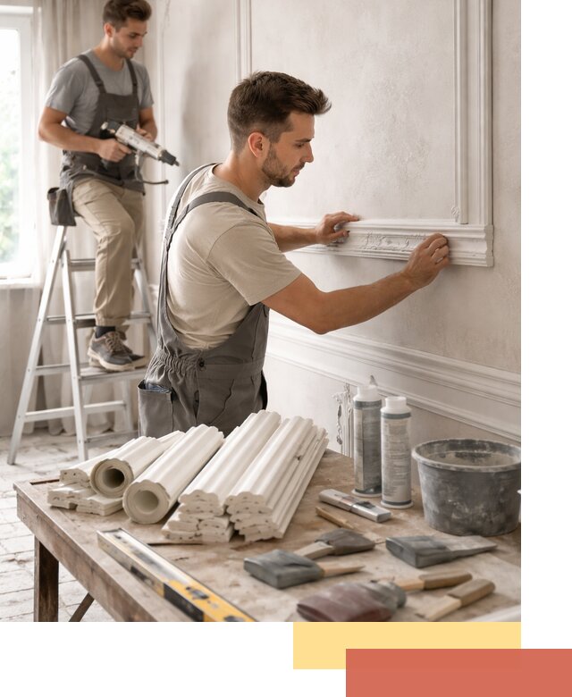 Монтаж лепнины на стены в Кирово-чепецке профессионально и качественно