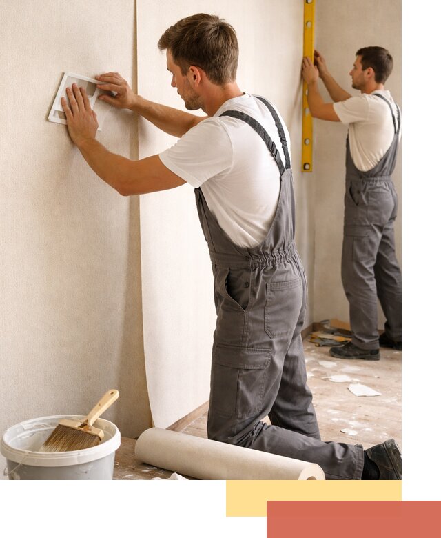 Поклейка бумажных обоев в Кирово-чепецке качественно и недорого