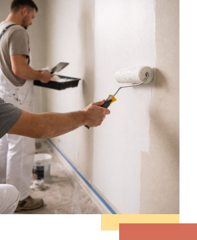 Покраска стен акриловой краской профессионально в Кирово-чепецке