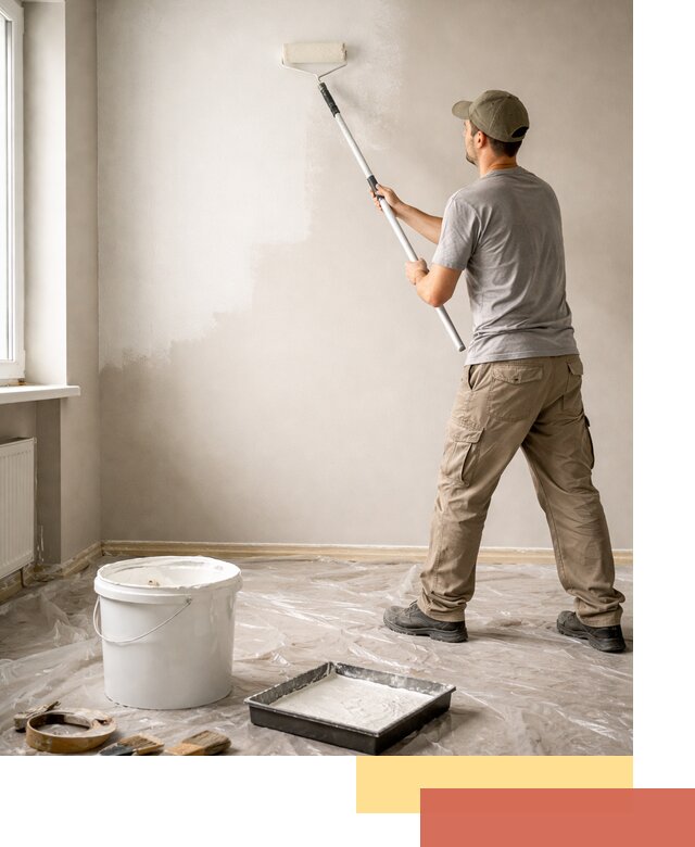 Покраска стен латексной краской в Кирово-чепецке качественно и быстро