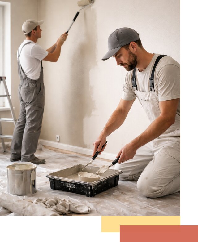 Покраска стен в квартире в Кирово-чепецке — профессионально и аккуратно