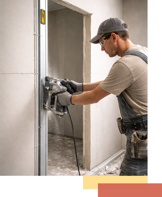 Устройство дверного проема в перегородке в Кирово-чепецке