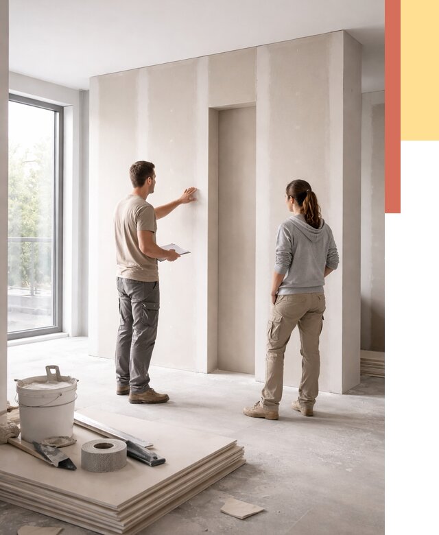 Зонирующая перегородка из гипсокартона в Кирово-чепецке от 3045 руб. под ключ | ОТДЕЛОЧНИК-Крв