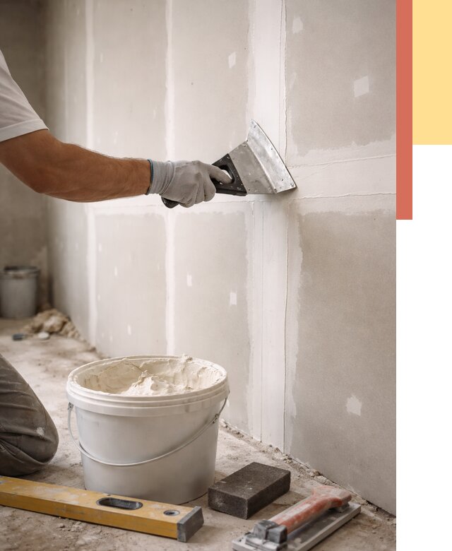 Шпаклевка перегородок из гипсокартона в Кирово-чепецке от 2719 руб. — услуги ОТДЕЛОЧНИК-Крв