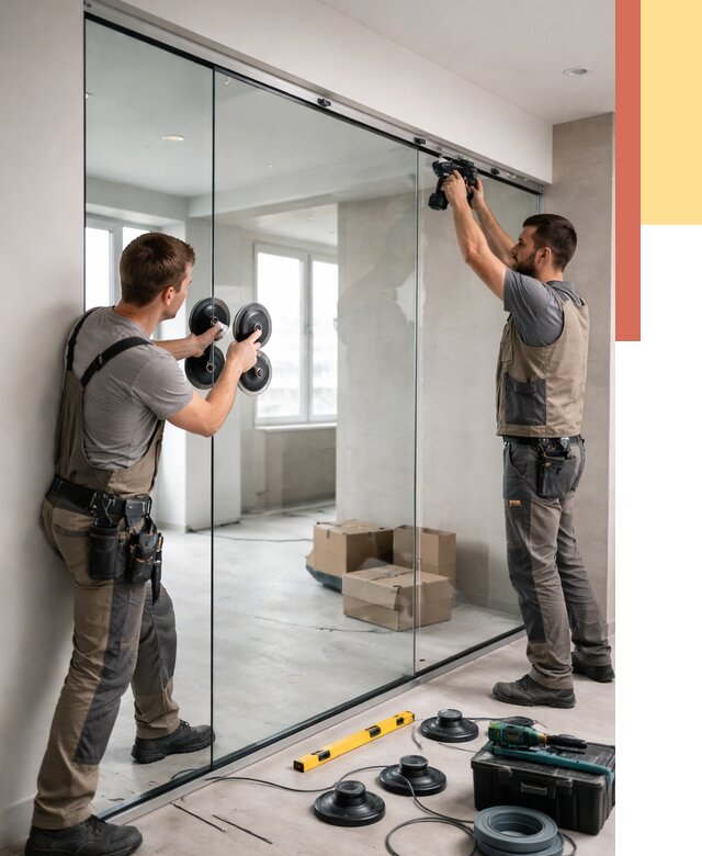 Монтаж стеклянных перегородок в Кирово-чепецке от 7068 руб. | ОТДЕЛОЧНИК-Крв