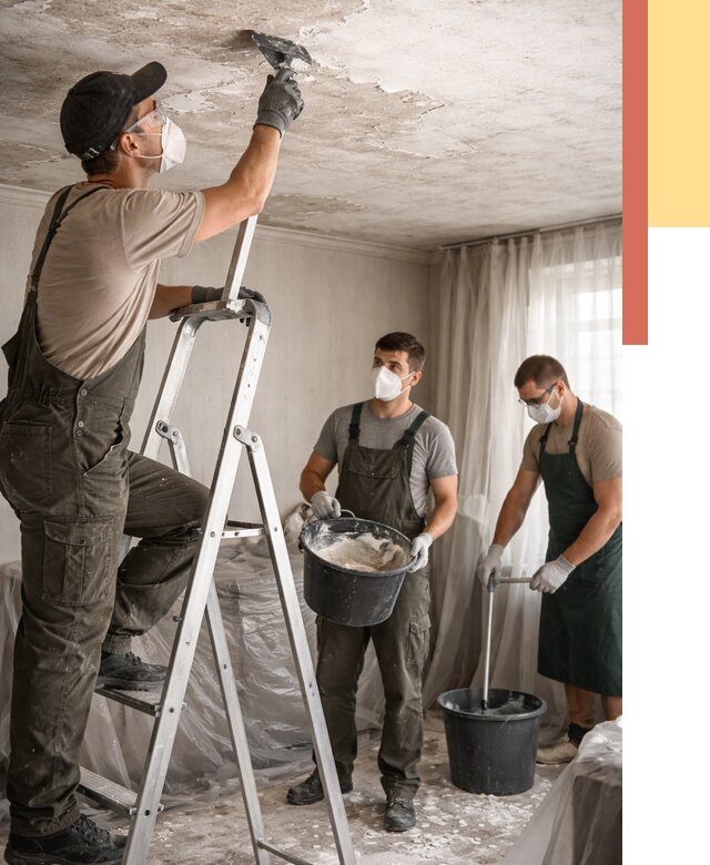 Удаление побелки с потолка в Кирово-чепецке от 2719 руб. быстро и недорого | ОТДЕЛОЧНИК-Крв