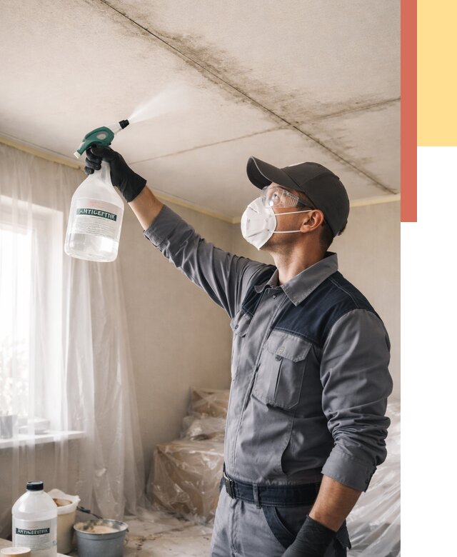 Антисептическая обработка потолка в Кирово-чепецке от 2719 руб. | ОТДЕЛОЧНИК-Крв