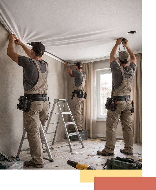 Монтаж матового натяжного потолка в Кирово-чепецке качественно и быстро