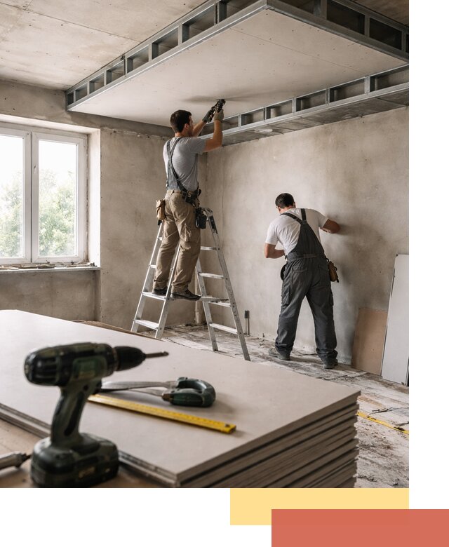 Двухуровневый потолок из гипсокартона в Кирово-чепецке