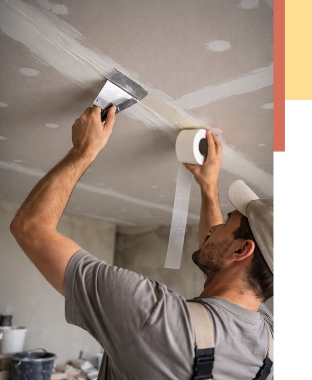 Обработка швов потолка ГКЛ в Кирово-чепецке от 8156 руб. под ключ | ОТДЕЛОЧНИК-Крв