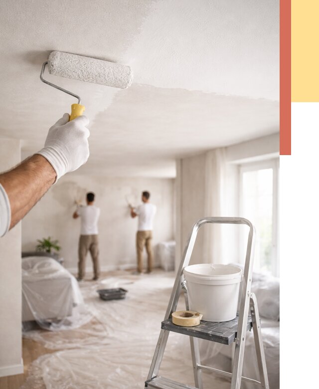 Покраска потолка акриловой краской в Кирово-чепецке от 2719 руб. | ОТДЕЛОЧНИК-Крв