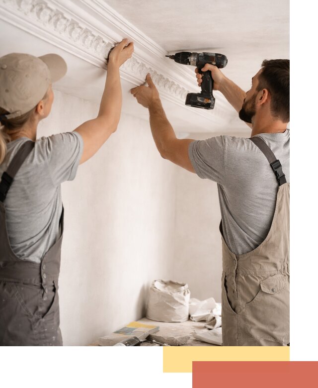 Профессиональный монтаж лепнины на потолок в Кирово-чепецке